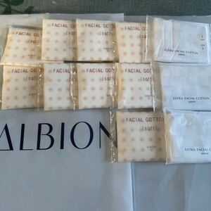  Albion facial cotton 2 sheets entering 9 point & extra cotton 2 sheets entering 3 point set 