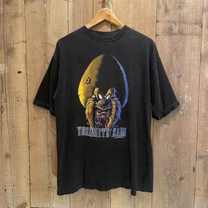 【サイズ L】 90s USA製 ルーニー テューンズ ヨセミテサム Tシャツ ビンテージ アメリカ古着 Looney Tunes 80s キャラ 黒 ブラック 