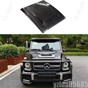 メルセデス ベンツ W463 G55 G65 G63 2008-2014 G Class Bスタイル カーボンファイバー engineフード ボンネット ベント スタイリング