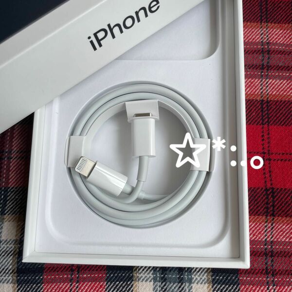 Apple iPhone充電器 タイプC ライトニングケーブル　純正品