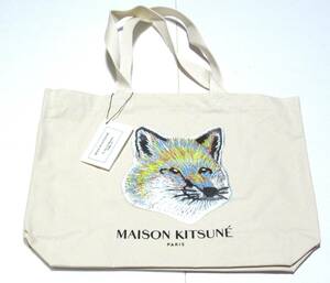 ★MAISON KITSUNE メゾンキツネ トートバッグ コットン フォックスヘッド