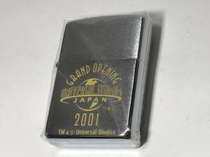 (071) ★ 未使用 ZIPPO ジッポ ★ 2000年製 ★ ユニバーサル・スタジオ・ジャパン グランドオープン限定品 ★ USJ GRAND OPENING 柄 ★ 