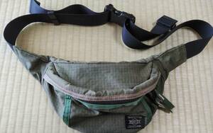 ウェストバッグ、ポーター、PORTER、日本製、深緑色、吉田カバン