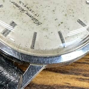 1円スタート稼働品 CITIZEN/シチズン HOMER/ホーマー 17石 機械式 手巻き時計 1966年製造 アンティーク 美品 リューズ正常 コレクターの画像2