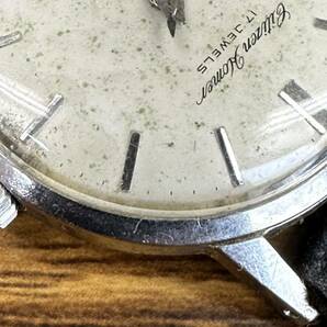 1円スタート稼働品 CITIZEN/シチズン HOMER/ホーマー 17石 機械式 手巻き時計 1966年製造 アンティーク 美品 リューズ正常 コレクターの画像5