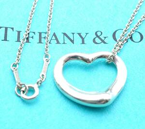 Tiffany & Co. ティファニー オープンハート PERETTI ペレッティ ネックレス スターリングシルバー925 銀 6.6g 4026