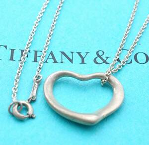 Tiffany & Co. Tiffany Open Heart PERETTI necklace sterling silver 925 silver 5.3g 3293