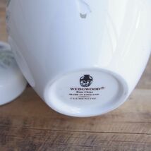 【難あり】ウェッジウッド クレメンタイン キャニスター 壺 Wedgwood Clementine ヴィンテージ 雑貨 陶磁器 ブルー 花柄 レトロ ヒビあり_画像4