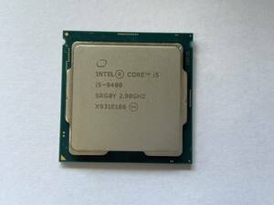 Intel Core-i5 9400 / 2.90GHz SRG0Y CPU、中古動作品