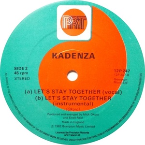 Kadenza - Let's Stay Together 1982 12inch