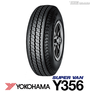 【配送方法限定】※2本以上で送料無料 ヨコハマ 145/80R12 80/78N YOKOHAMA SUPER VAN Y356 バン用 サマータイヤ 4本セット