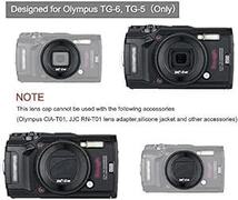 JJC レンズキャップ レンズバリア オリンパス Olympus TG-7 TG-6 TG-5 TG-4 TG-3 TG-2 TG_画像4