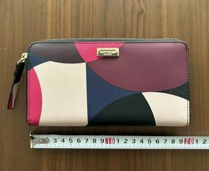 【中古】kate spade NEW YORK ケイトスペード ニューヨーク 長財布 ラウンドジップ