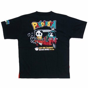 送料無料 パンディエスタ LL (XL) 554851 半袖 Ｔシャツ 黒 PANDIESTA JAPAN トゥクトゥク 半T 丸首 パンダ 熊猫 メンズ ユニセックス JF