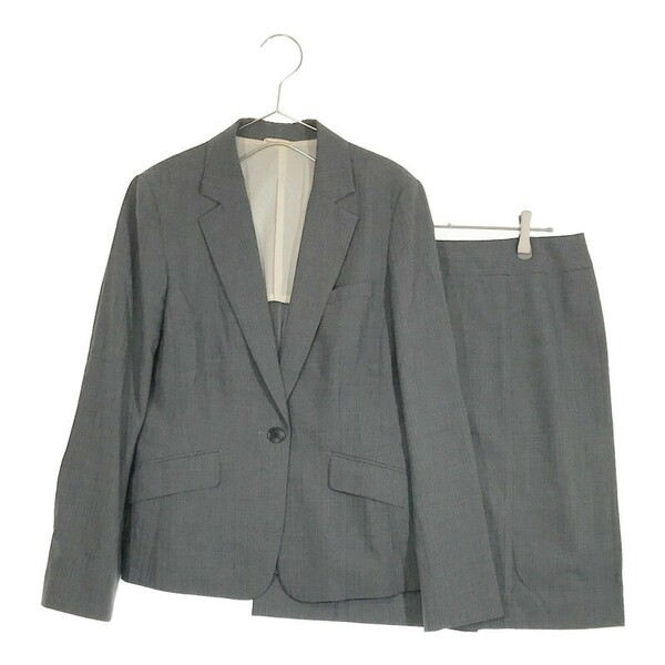 【10126】 perfet suit パーフェクトスーツ スーツ サイズ13AR グレー サイズ XL相当 シンプル 入学式 お祝い フォーマル レディース