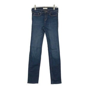 [01732] ABERCROMBIE Abercrombie Denim джинсы ji- хлеб размер 16 SLIM темно-синий размер 160cm соответствует casual тонкий Kids 