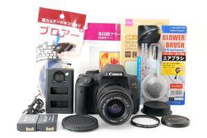 【美品】 Canon キヤノン EOS Kiss X8i レンズセットCANON EF 38-80㎜1:4-5.6III☆500