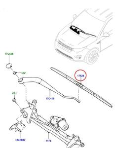 レンジローバー ランドローバースポーツ ワイパーブレードセット 2015 LR064423/LR082685/LR064430 英国社外品