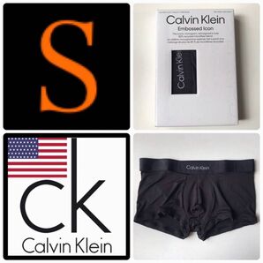 レア 新品 USA カルバンクライン 下着 ck ボクサー パンツS 黒