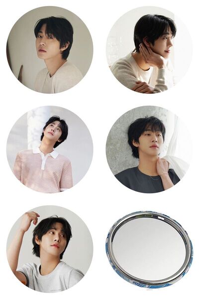 アンヒョソプ ハンドミラー 鏡 グッズ 韓国ドラマ 社内お見合い アビス 写真
