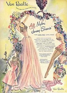 1948年Van Raalteランジェリー/ヴィンテージ雑誌広告オリジナル・ポスター