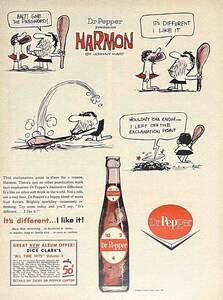 1963年ドクターペッパーカートン/ヴィンテージ雑誌広告オリジナル・ポスター