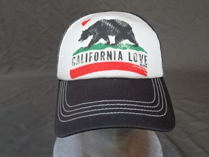 激レア USA購入 人気サーフ系ブランド ビラボング【Billabong】【CALIFORNIA LOVE】 ロゴプリント メッシュキャップ 中古良品