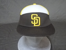 激レア USA購入 MLBメジャーリーグ サンディエゴ パドレス【San Diego Padres】【SD】ロゴ刺繍入り キャップ 中古良品_画像2