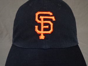 激レア USA購入【47BRAND】 MLBメジャー サンフランシスコ ジャイアンツ 【San Francisco Giants】【SF】ロゴ刺繍入り キャップ 中古品