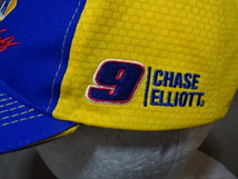 激レア USA購入 NASCAR参戦 スポンサー 老舗カー用品販売【NAPA RACING】ドライバー【#9 Chase Elliott】ロゴ刺繍入り キャップ 中古良品_画像4