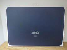 純正 国内正規品 Apple アップル MacBook Pro 16インチ 用 レザースリーブ MWVC2FE/A (ミッドナイトブルー)_画像1