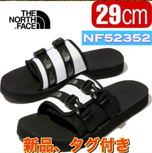 新品　ノースフェイス　サンダル ベースキャンプ ストラップ スライド29.0cm　NF52352　TNFホワイト×TNFブラック