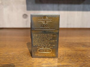 USED ジッポ ZIPPO 1932 レプリカ ゴールド ナンバリング 0184 火花確認済み オイルライター 味あり タバコ 限定品