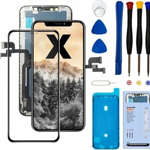 【1点限り】iPhone X 画面交換キット 修理工具付き