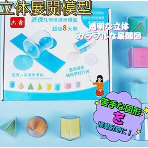 立体展開模型 知育玩具 模型 算数 小学 中学 学習 苦手 理解 克服