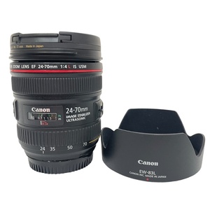 キャノン CANON EF 24-70mm F4L IS USM レンズフード フィルター付き【中古】12405R5