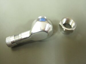[ free shipping ]k1401 aluminium tire valve(bulb) 1 piece ( silver )