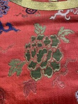 ★きものさらさ　アンティーク★朝鮮錦　中国刺繍　清朝　金襴　緞子　錦　面袋　装束　寺裂　時代裂　反物　古布　古裂_画像2