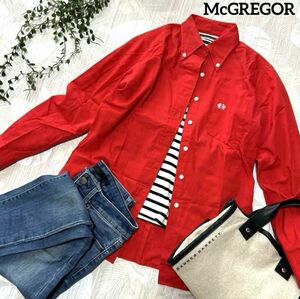 【未使用】McGREGOR マックレガー レギュラーシャツ ワンポイント S　レディースシャツ 長袖シャツ