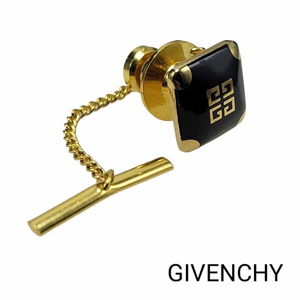 GIVENCHY タイタック 4G スクエア ブラック ゴールド