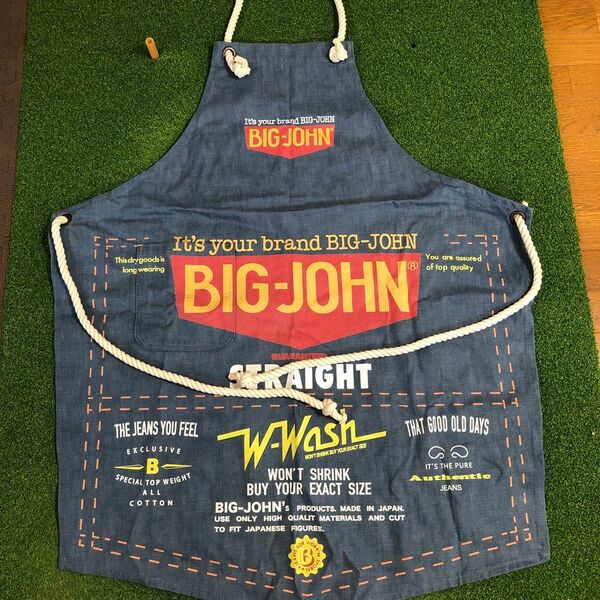 BIG JOHN 限定　スタッフオンリー　デニム　ワークエプロン