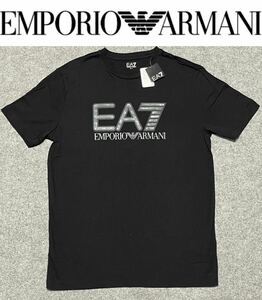 新品未使用★EMPORIO ARMANI EA7 Tシャツ ビッグロゴ ブラック L定価2万1000円