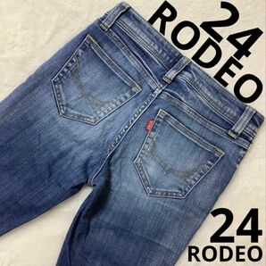 【美品】RODEO CROWNS 24 デニム ローライズ 渋谷109 ジーンズ ストレッチ　ギャル　渋谷109