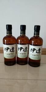 NIKKA（ニッカウヰスキー）伊達 DATE 仙台宮城峡蒸溜所 謹製 43％ 700ml 新品未開栓 3本 (箱なし) 宮城限定!