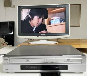  operation goods sgo record Sony VHS video DVD one body recorder VHS RDR-VD60 2004 year made consumer electronics image equipment ⑲