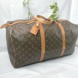 1円 LOUIS VUITTON ルイヴィトン モノグラム サックスプール 55 ボストンバッグ 大容量 M41622 正規品