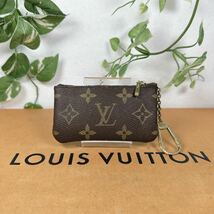 1円 LOUIS VUITTON ルイヴィトン モノグラム ポシェットクレ コインケース キーケース M62650 シリアルナンバー CA0955_画像2