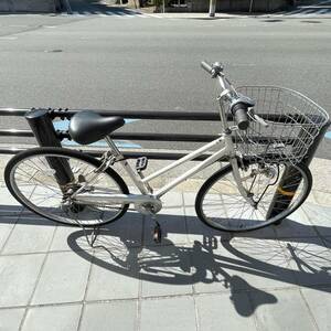 ※ワケあり※　自転車　内装３段変速　白色　27インチ　ローラーブレーキ　大阪
