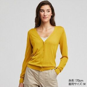 UNIQLO カーディガン Vネック 長袖 薄手