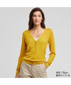 UNIQLO カーディガン Vネック 長袖 薄手